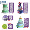 Wholesale New Arrival Carton Shaped Cake Stencils Mold Cake Lace Mold for Cake Decorations Home and Kitchen Accessories