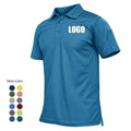 Wholesale Custom Logo Short Sleeve Men's for Polo Shirt Solid Pattern OEM Printed Golf Knitted Fabric for Polo Shirt