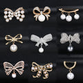 Korean Mutli-Style Fashion Corsage Anti-glare Brooch Pin  Brooches Bow for Women