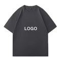 Factory Wholesale Custom Thick Collar Cotton Tshirt White Solid Box Blank Tee Men Black Boxy Fit t Shirt