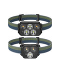 Helius 5Led Multifunctional Induction Portable Fast Straight Flush ABS Rechargeable Usb Led Torch Flashlight Headlamp