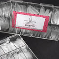Stiletto Square French Extra Long Press on Full Cover Acrylic Faux Nails for Finger with Pre-Designed Glue and DIY