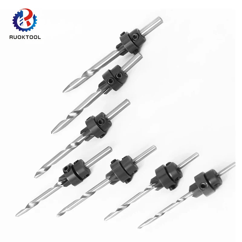 Multifunctional Wood Percer Long Lasting Wear Resistant Countersink Drill Bits