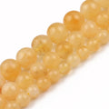 Wholesale 6/8/10mm Smooth Round Yellow Opal Stone Beads Dyeable for Jewelry Making and DIY MegaBDM