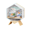 2025 New Carton Mini Create Home Pretend Play Mini Fish Tank Model Set DIY Little Fish Terrarium Kid Construction Toys