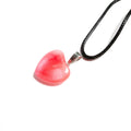 Hongzhuo China Supplier Quartz Watermelon Heart Pendant Custom Rose Gold Plated Chain Jade Jewelry
