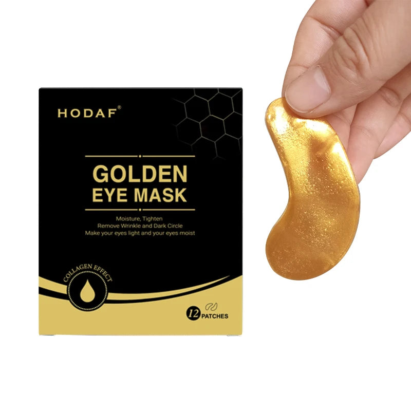 Wholesale Private Label 24K Gold Collagen Crystal Magic Ice Eye Mask Hydrogel Patches for Moisturizing and Anti-Puffiness