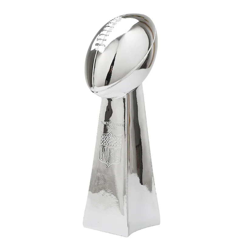 American Football Trophy Resin Sports Awards Gold Silver Bronze Customized logo Trophy