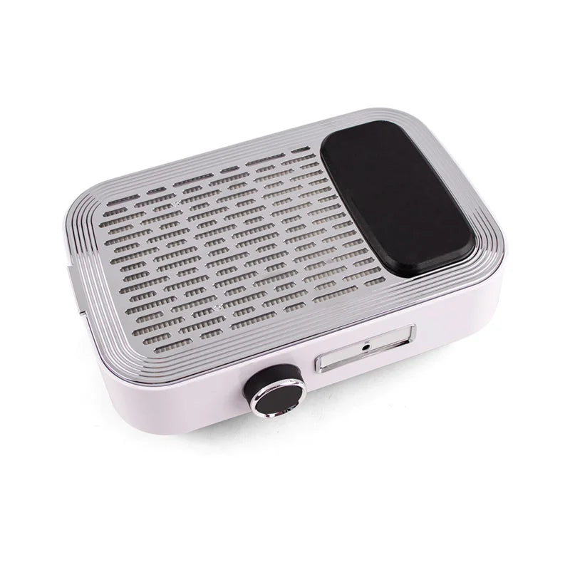 Factory Supply Wireless Use 80W Ultra-strong Suction Manicure Nail Dust Collector Vacuum Cleaner With Reusable Filter