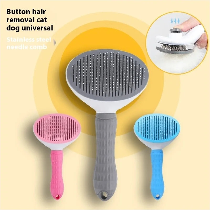 Pet Slicker Brush Pet Hair Remover Brush Stainless Steel Pin Comb Dog Combs