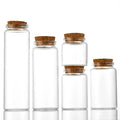 Dia 37mm Empry Bottles With Cork Lids Wishing Message Glass Bottles Vials Pudding Glass Jar Glass Bottle 25ml 40ml 50ml