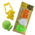 Plastic Animal Sushi Mold DIY Cute 3-Piece Set Bear Elephant Fish Shapes-Mini Rice Ball Mold Sushi Environmentally Friendly