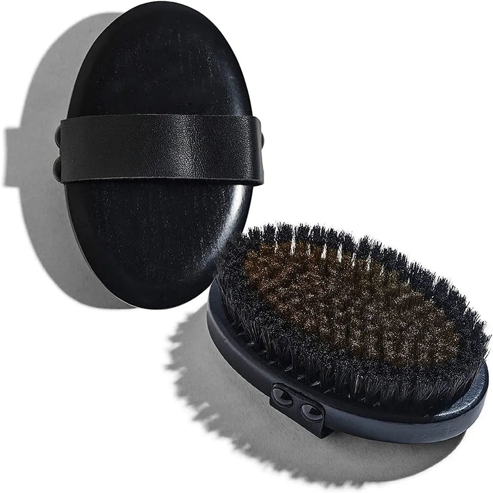 Copper Body Dry Brush with Wood Bath Cleaning Bristles Sustainable & All Natural for Shower Scrubbing