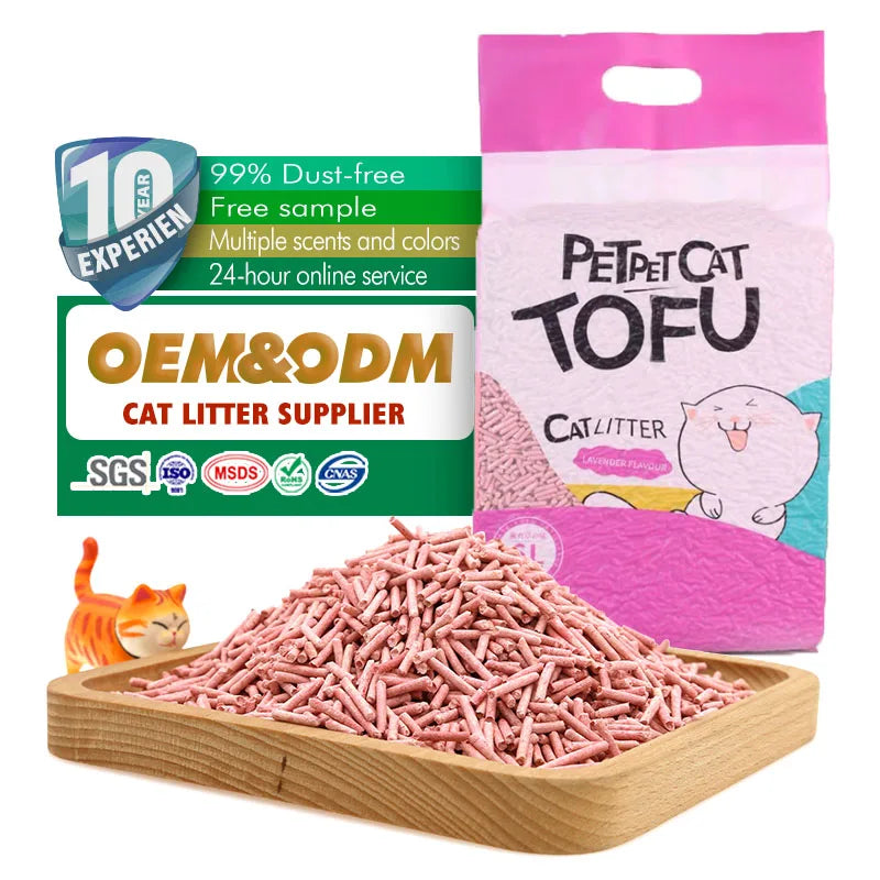 Factory Clumping Natural Plant Strips Can Be Washed Tofu Cat Litter Buy Flushable OEM 2.0mm
