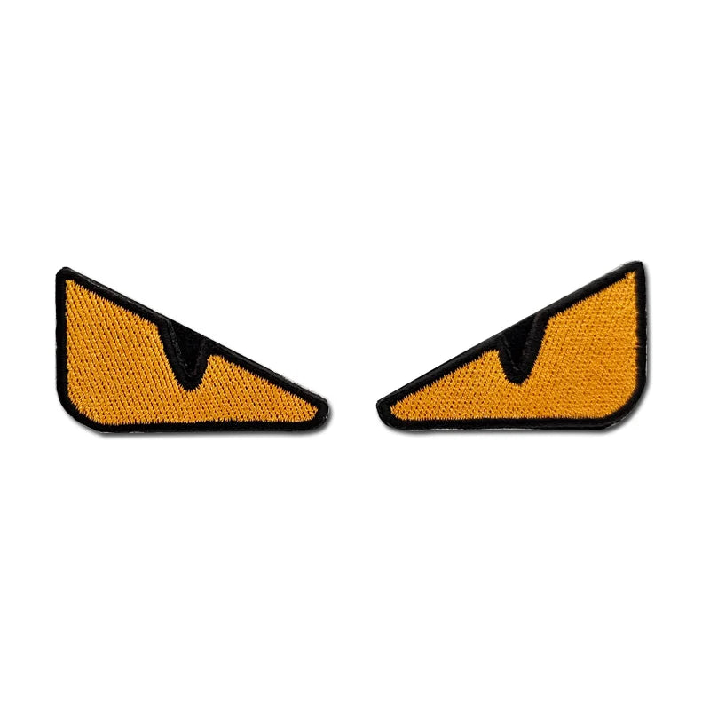 Small Monster Demon Eye Eco-Friendly Fabric Resin Sequins Embroidery Patches with Hook and Loop