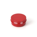 0.5Oz Food Safe Aluminum Cream Jars 15g Red Empty Metal Tin Box