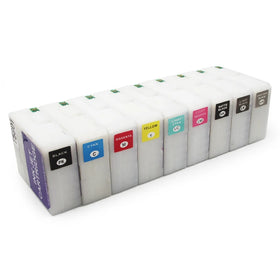 Ocbestjet 80ML/PC T5801 - T5809 Empty Refillable Ink Cartridge With Chip Sensor for Epson Stylus Pro 3800 3880 Printer