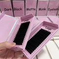 Korea PBT Hand Made 0.03 0.05 0.07 J B CC D Matte Black Mink Individual Volume Lash Tray Cashmere Fan Eyelash Extensions