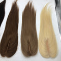 Top Quality 100% Virgin Hair Women Toupee 1.5*5  Blonde Silk Base Human Hair Toppers
