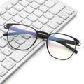 Fashionable Blue Light Blocking Glasses Metal Frame Trendy Glasses Anti Blue Light