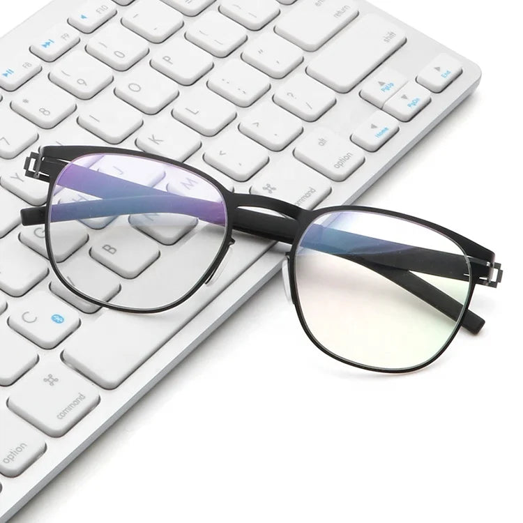 Fashionable Blue Light Blocking Glasses Metal Frame Trendy Glasses Anti Blue Light