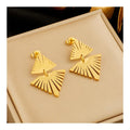 Fashion 2024 Tarnish Free 18k Gold Plated 316L Stainless Steel Drop Earrings for Women Jewelry