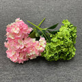 I720 Artificial Hydrangea 6-heads Flowers Colorful Decorative Flower 45cm Long Single Stem Wedding Party Decor