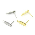 5mm*1.3cm Oval Stainless Steel Earring With Pendants Hook for Handmade DIY Jewelry Earrings Materia Semi-Finished Accessories