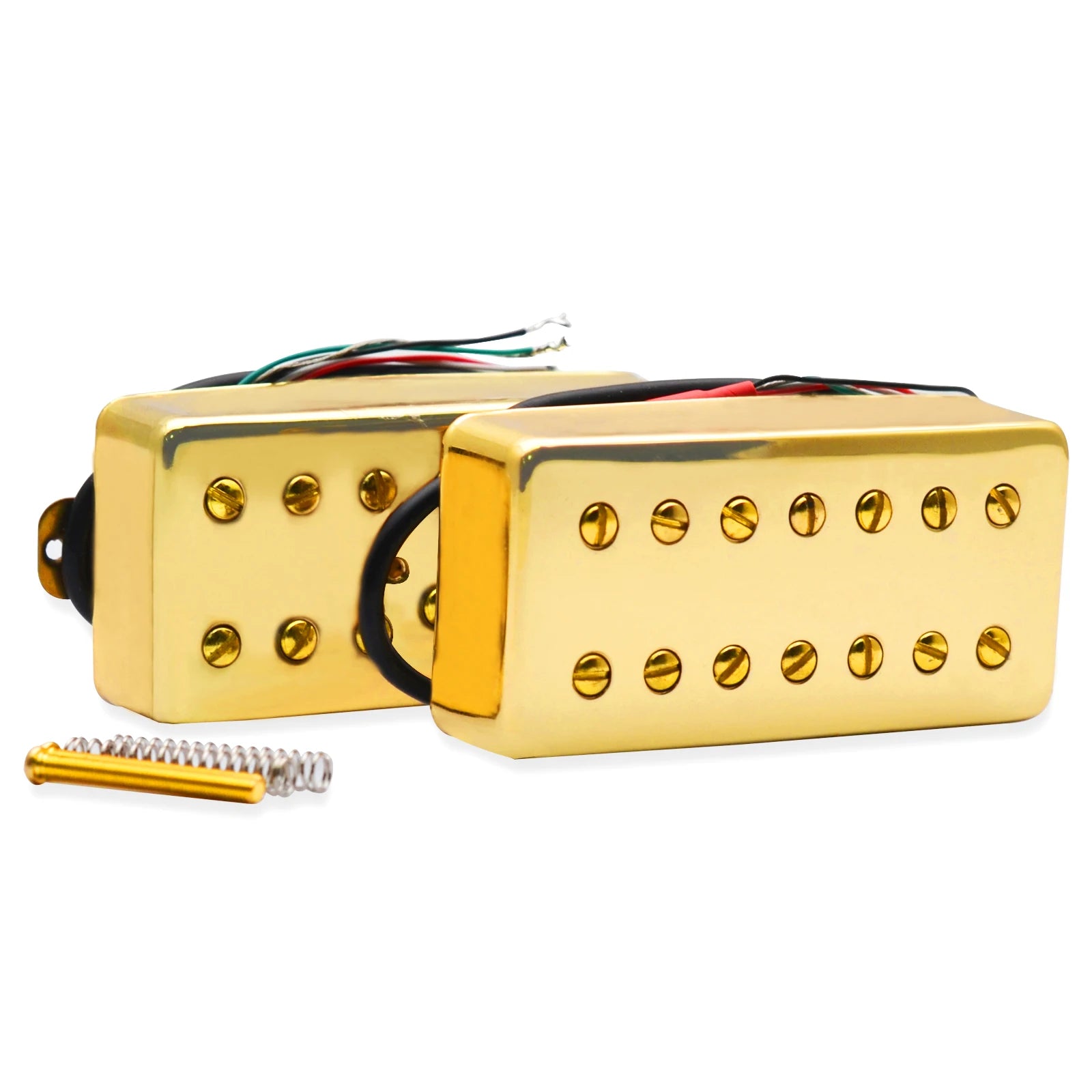 Musical Parts a Set 7-String Slotted Screw Gold Guitar Humbucker Pickup for Electric Guitar