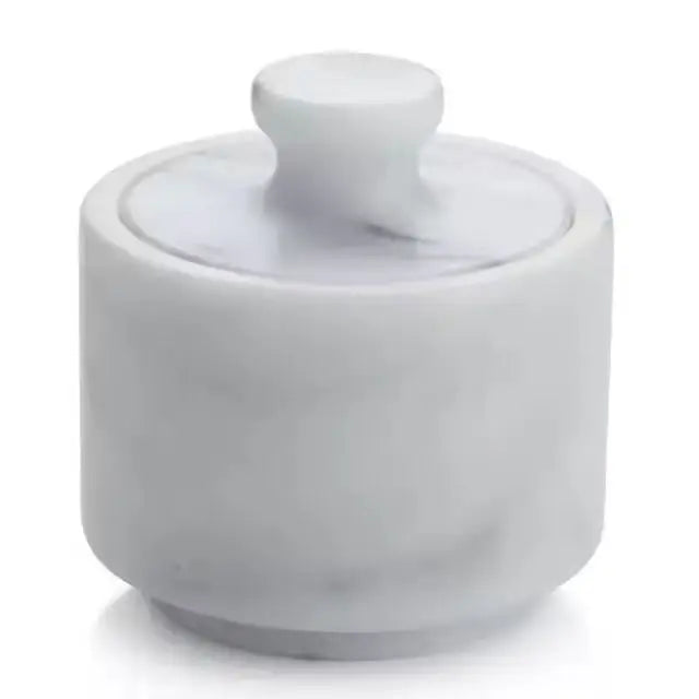 Nordic Kitchen Storage Marble Stone Tea Sugar Salt Coffee Holder Canister Sets Seasoning Container Jar Food Storage Spice Bottle
