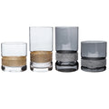 Light Luxury Handmade Diamond Wrapped Crystal Glass Drinking Cups Custom Logo Transparent Mouth Blown Cupping Set Party Coffee