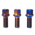 March Expo CNC Machined Wire EDM Titanium Wheel Bolt Tapered M14x1.25 X 28mm for BMW Auto Parts