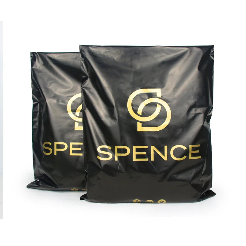 Matte Black Custom 100% Biodegradable Compostable Self Adhesive for Packaging Bags for Clothing and Socks