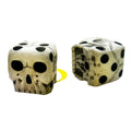 New White Scary 6 Sided Resin Skull MAB12 Dice Game Novel Leisure Toy Funny Carnival Party Toy Resin Ornaments