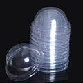 8oz 360ml Plastic Food Container with Dome Lid and Flat Lid clear Plastic Dessert Cups