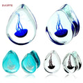 Evorte Wholesale Candy Colors Trendy High Grade Glass Ear Stud Gauges Fresh Tunnel Plugs Ear Expander Stretcher Piercing Jewelry