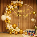 DIY Metal Grid Arch for Wedding Bridal Party Ceremony Gold White Balloon Arch Frame 100-200cm Sizes Indoor/Outdoor Use