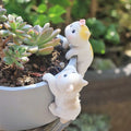 P148 Micro Landscape Fish Tank Hanging Decor Plant Pot Garden Hanger Creative Cat Climbing Aquarium Decor