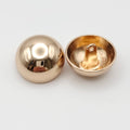 Wholesale Different Size High Quality Shank Gold Plating Metal Zinc Alloy Dome Button Gold Half Ball Mushroom Buttons