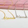 MC050 Wholesale Stainless Steel Gold Plated Mothers Day Gifts Simple Classic Best Mom Jewelry Mama Letter Pendant Necklace