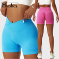 Girl Summer Seamless High Waist Yoga Shorts Elasticity Sports Leggings Women Cycling Shorts Buttock Lift Gym Scrunch Butt Shorts