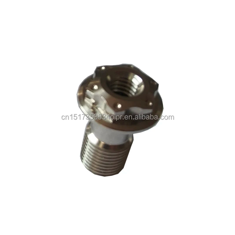 Thru Hole Gr5 Titanium Banjo Bolt M10 x 1.00mm/1.25mm Single Line for Brembo Calipers