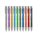 Promotion New Custom Laser Engraved Print Branded Logo Sports Ballpoint Pens Cheap Metal 1.0mm Writing Personalized Pen Gift