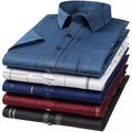 Men's Casual Formal Short-sleeved Bright Shirts Non Iron Business Casual Short-sleeved Shirts