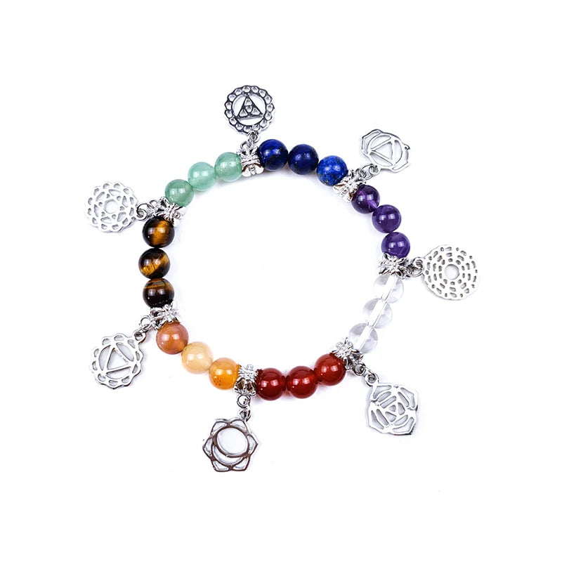 Handmade Material Bracelet Making Beads Seven Chakra Bracelet