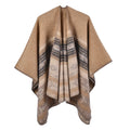Environment Eco-friendly Winter Double-side Women Pashmina Shawls Cashmere Ponchos for Women Loop Yarn Extra Warm Capes Stoles