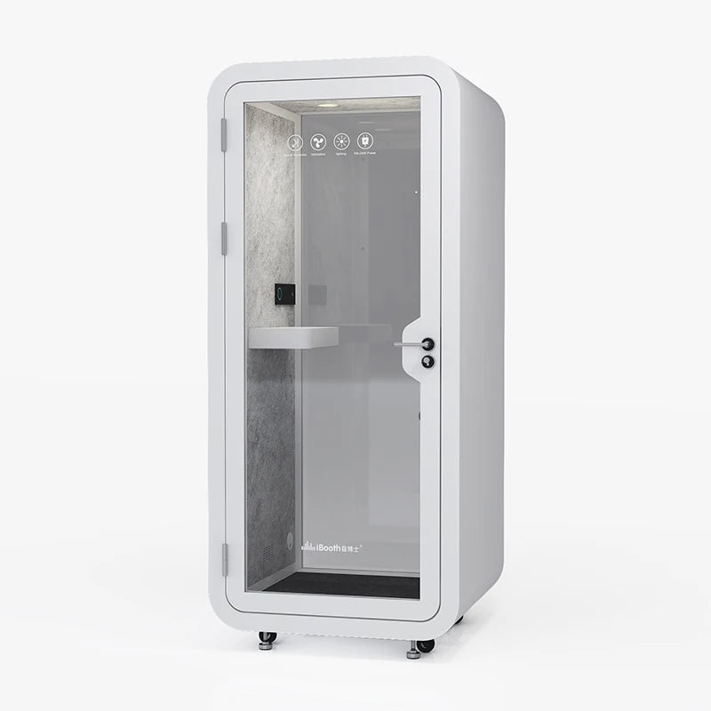 1 Person Used Soundproof Office Pod with Modern Steel Frame for Office Building Hospital School & Mall