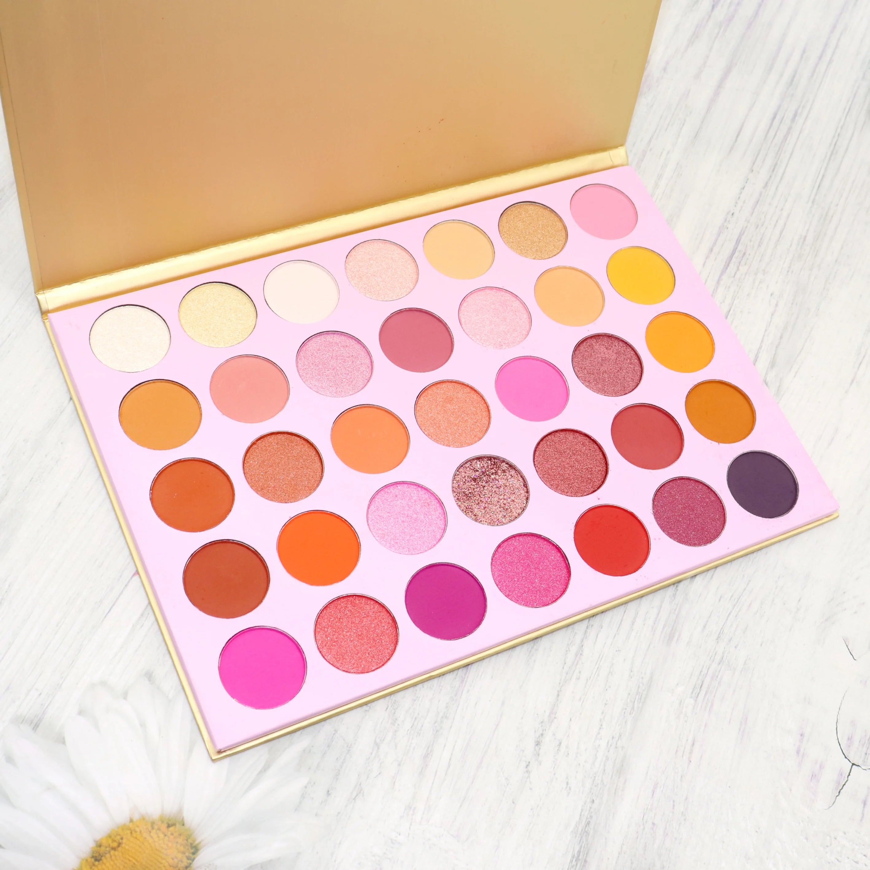 Private Label Matte Shimmer Creamy Eye Shadow Blendable Makeup Palette