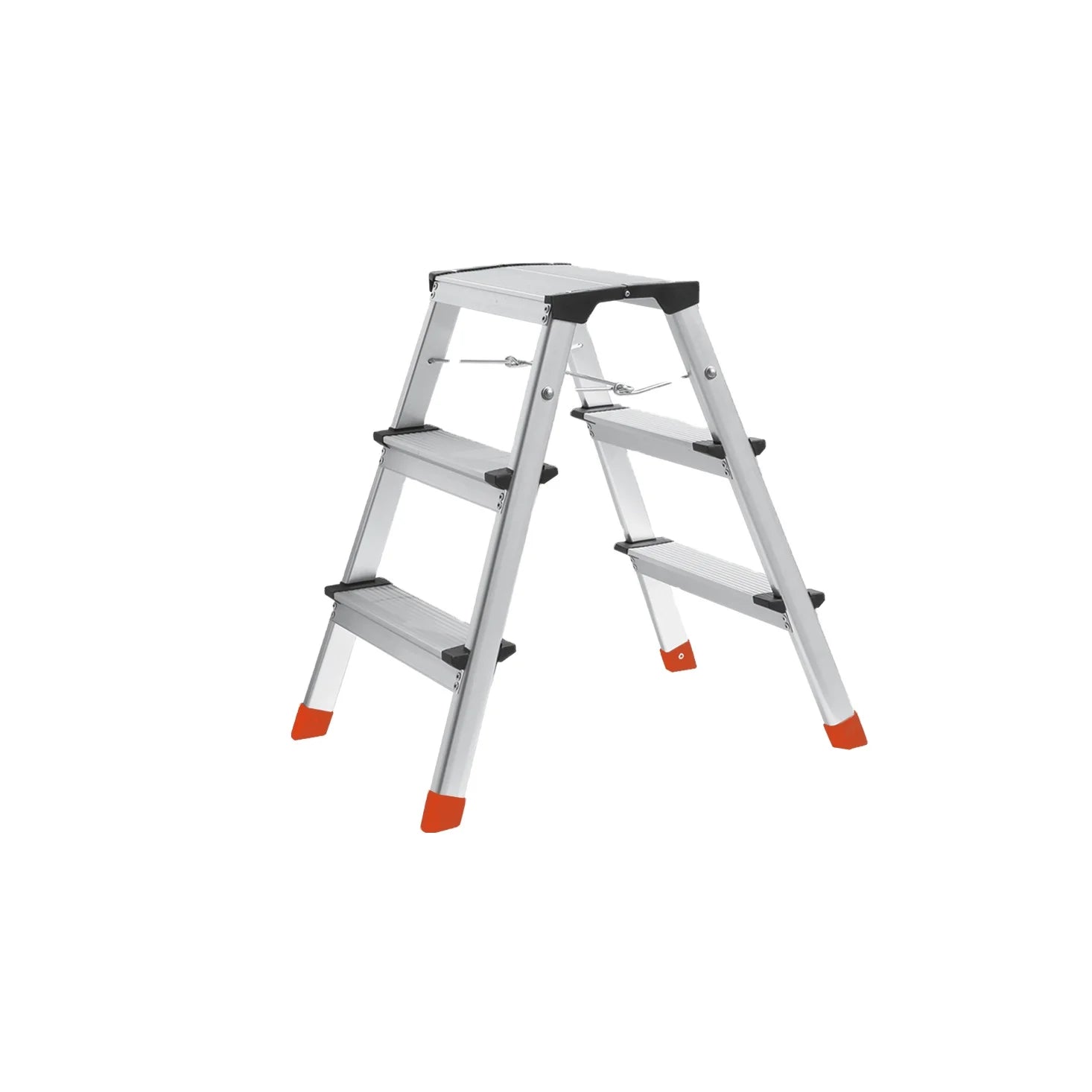 Children Friendly 4-Step Foldable Aluminium Agility Ladder Modern Design for Apartment Use 150kg Capacity Lightweight