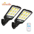 LED Remote Control PIR Motion Sensor Solar Outdoor Street Lights for Night Lighting Decoration